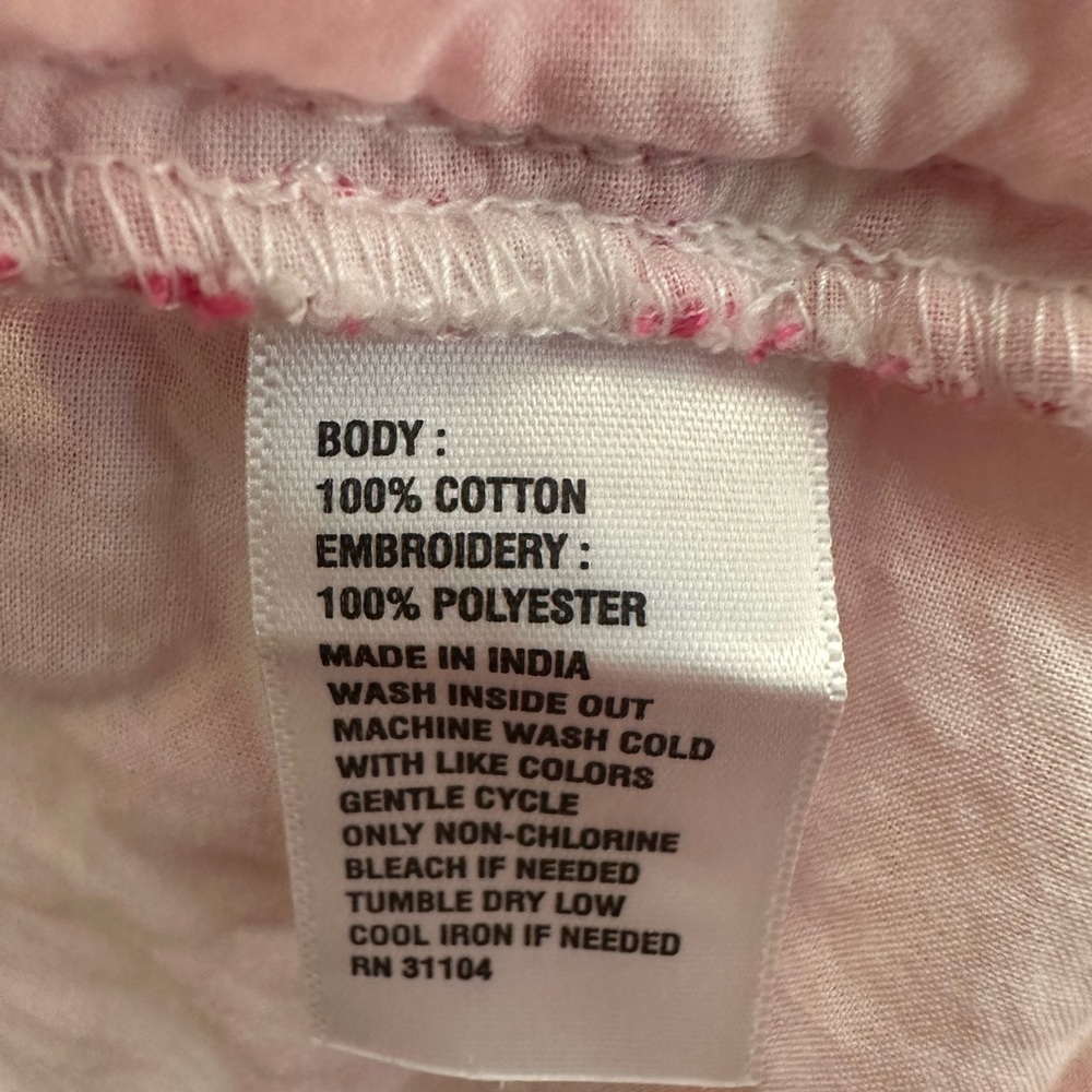 Crown & Ivy Pink and White Embroidered Mini Dress Womens Size 10 EUC - Picture 10 of 10